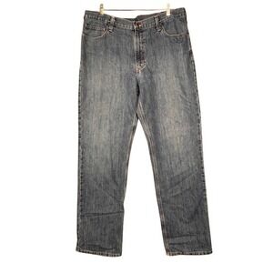 Carhartt Mens Relaxed Fit Straight Leg Jeans Medium Wash 38x34 101483-980‎ Blue